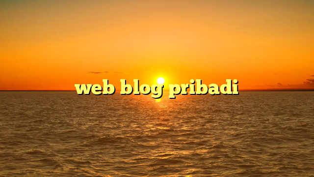 web blog pribadi